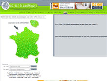 Tablet Screenshot of hotels-economiques.com